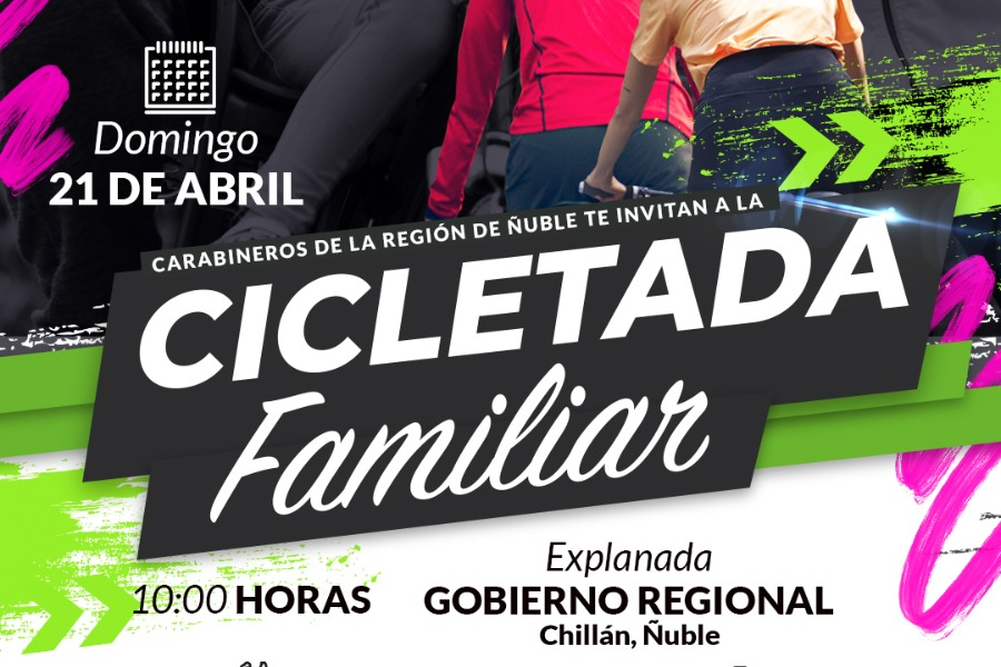 Invitan a gran Cicletada Familiar en el marco del aniversario Nº97 de&nbsp;Carabineros