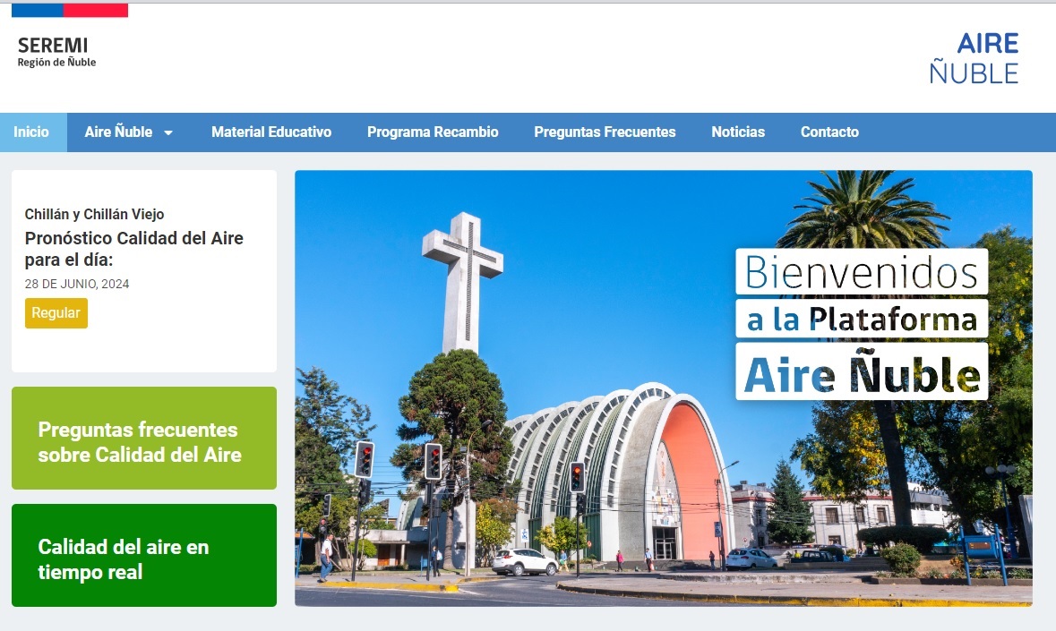 La Seremi del Medio Ambiente presenta el Sitio Web “Aire Ñuble’, La nueva Herramienta para la mejorar de la calidad de aire de nuestro territorio.