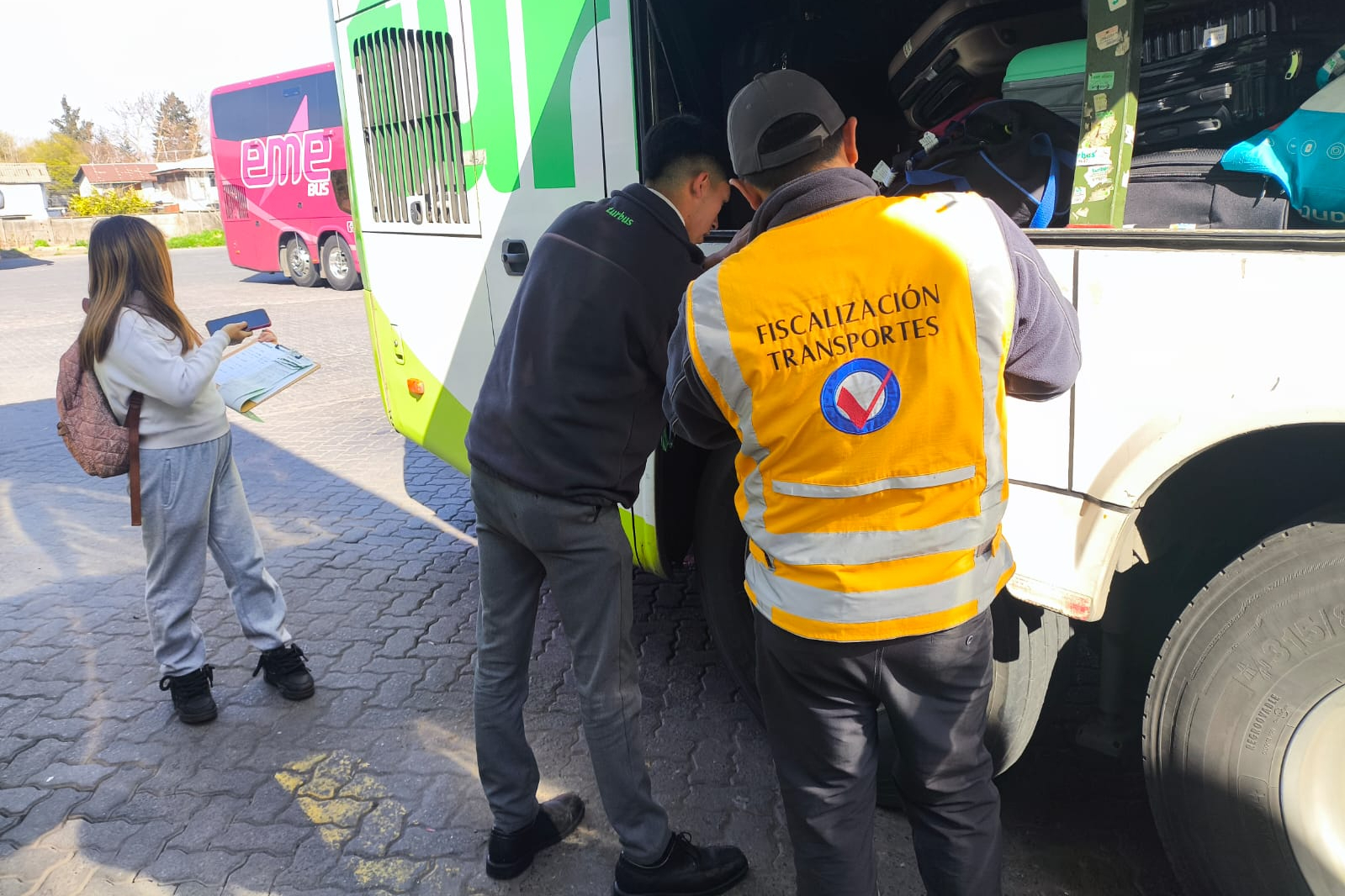 MTT realiza fiscalizaciones ante nueva normativa que exige vincular cada equipaje con su pasajero y su asiento en buses interurbanos