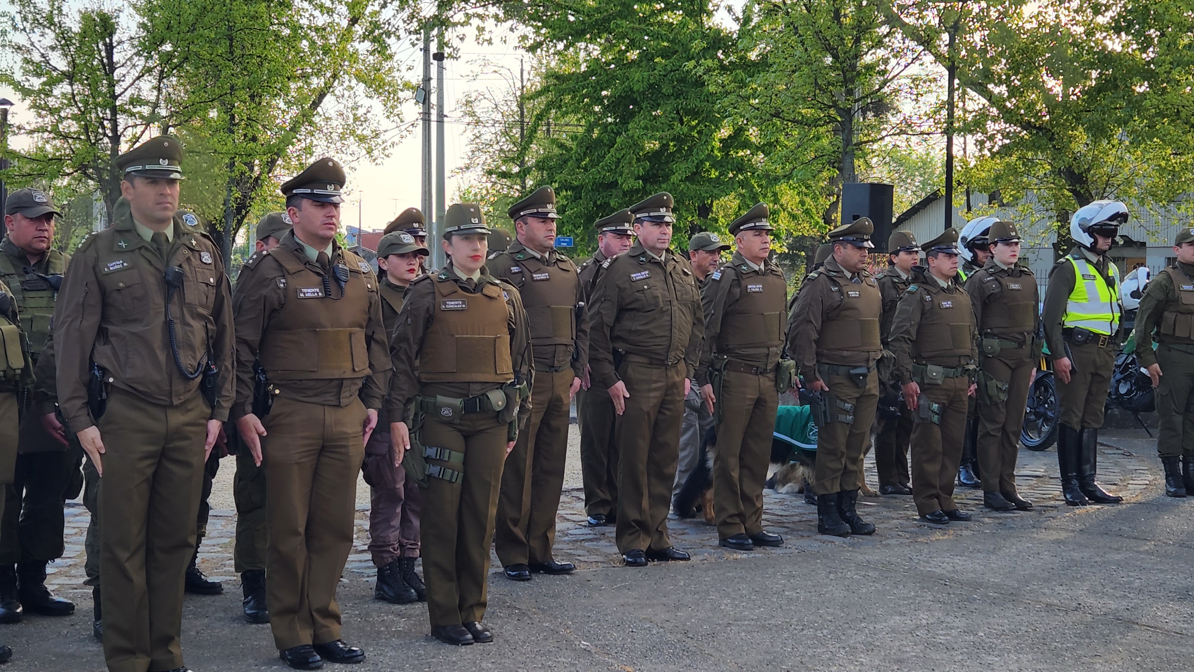 Hay armamento recuperado: Ronda Nacional de Carabineros terminó con 17 detenidos en Ñuble