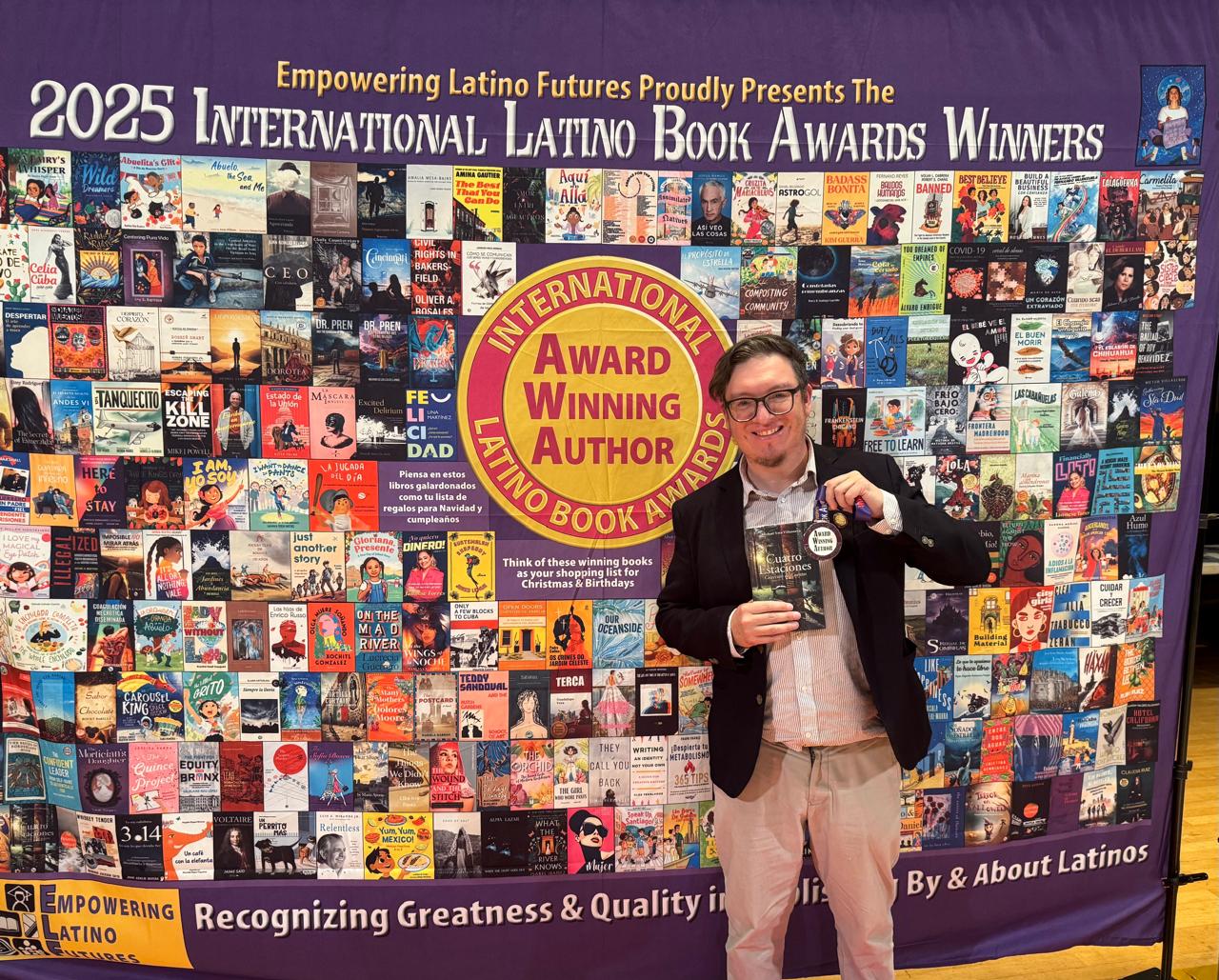 Escritor chillanejo, Michael Vera, gana primer lugar en los International Latino Book Awards 2025 en Estados Unidos