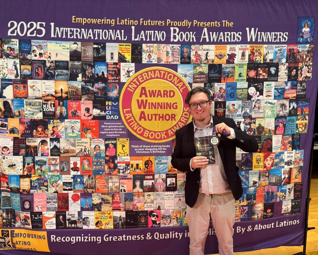 Escritor chillanejo, Michael Vera, gana primer lugar en los International Latino Book Awards 2025 en Estados&nbsp;Unidos